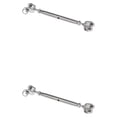 thumbnail image 2 of Thinsony Marine 304 Acier Inoxydable Mâchoire / Mâchoire Fermé Corps Tourbillon Rigging Vis Élastique et Argent 6mm 2Set, 2 of 6