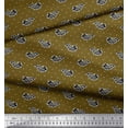 thumbnail image 3 of Soimoi Modal Satin Fabric Fish Block Print Fabric by Yard 42 Inch Wide, 3 of 3