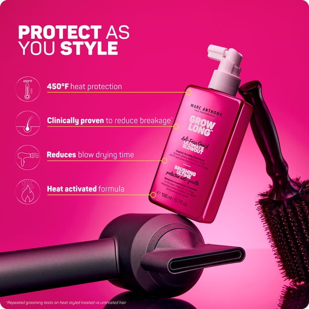 Marc Anthony Grow Long™ Anti-Frizz Shield ULTIMATE BLOWOUT Spray