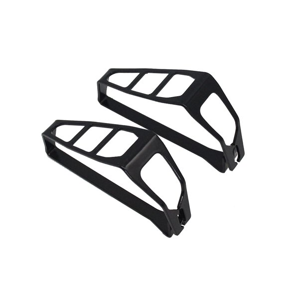 Stainless Steel Black Rear Turn Signal Guard Covers - Compatible with BMW R1250GS LC (19-22), R1250GS LC Adventure (19-22), F850GS/ADV (19-22), F750GS (19-22), G310GS, G310R, S1000XR (19-22) - 1 Pair