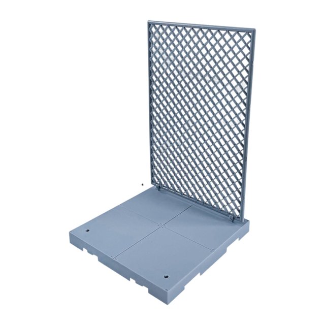 Milaget Model Fence Protective Net Collectors Model Enthusiasts Art Scene Base Parts Silver Gray