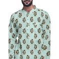 thumbnail image 4 of Atasi Ensemble de Pyjama Kurta Asymétrique Imprimé Long pour Hommes Vêtements de Fête, 4 of 4