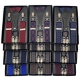 thumbnail image 2 of Bretelles pour Hommes avec 6 Clips Solides en Forme de Y Grand Cuir Costume Smoking, 2 of 9
