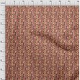 thumbnail image 3 of oneOone Georgette Viscose Fabric Leaves & Floral Block Print Fabric BTY 42 Inch Wide, 3 of 4