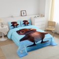 thumbnail image 3 of Erosebridal Funny Platypus Comforter Sets Toddler Size, Cartoon Animal Down Comforter, Reversible 2-Piece, 3 of 7