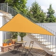 thumbnail image 4 of Qocolhg Auvent Pare-Soleil Extérieur, Protection UV, Résistant à la Décoloration, aux Déchirures et à la Rouille, Auvent Pare-Soleil Triangulaire, Bords Courbés Bloque la Lumière du Soleil, Voile Respirante, Patio Extérieur, Pelouse Jardin Sable, 157 Pouces, Orange, 4 of 6