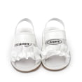thumbnail image 1 of Baby Toddler Girls Soft Open Toe Summer Sandals Flower Princess Flat Shoes, 1 of 6