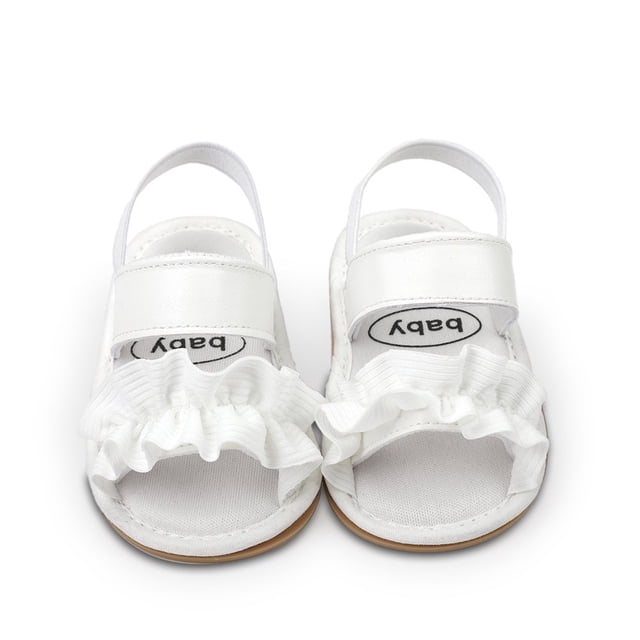 Baby Toddler Girls Soft Open Toe Summer Sandals Flower Princess Flat Shoes