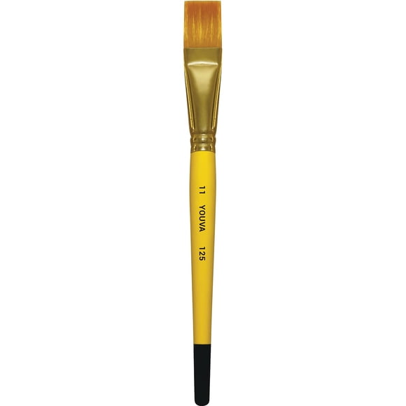Navneet Youva Brush Synthetic Flat 11 (Pack Of 3) Set Of 3