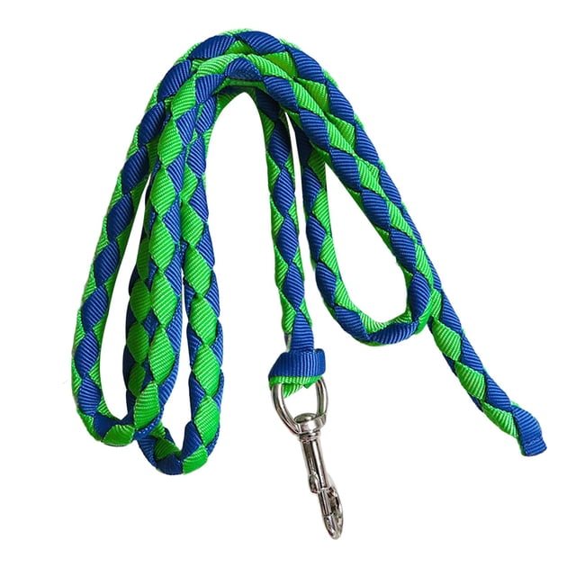 jinwen Horse Lead Rope Horse Leash Rope Horse Leading Rope Rein for Dog, Sheep, Pet 2.5m Green and Blue