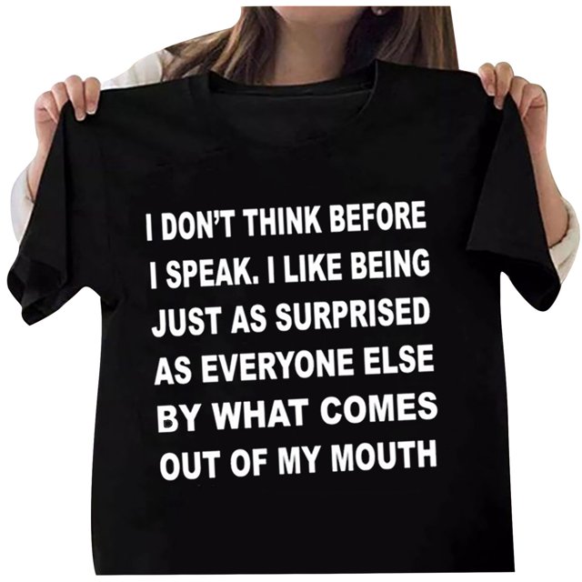 Birdeem Unisex Funny Printed Pattern Casual Fashion Soild Color Short Sleeve Tops