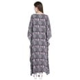 thumbnail image 4 of Moomaya Caftan à Encolure Bateau en Rayonne, par-Dessus Imprimé, Kaftan à Épaules Dénudées, Robe Maxi, 4 of 6