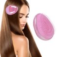 thumbnail image 3 of Detangler Comb Portable Egg Shape Detangling Hair Brush Massage Hair Comb, 3 of 8