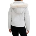 thumbnail image 3 of Soki Womens Winter Cropped Puffer Jacket Removable Hood Zip-Up Short Down Coat with Pockets with Pockets, 3 of 8