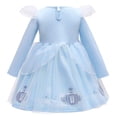 thumbnail image 4 of Robe de Princesse à Manches Longues pour Bébé Fille, Robe de Fête 12 m-5 T, 4 of 7