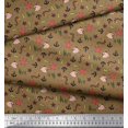 thumbnail image 3 of Soimoi Rayon Fabric Anchor Hook,Shell & Starfish Ocean Print Fabric by Yard 42 Inch Wide, 3 of 3