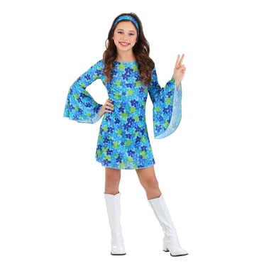 70s Wild Flower Girl's Dress Costume