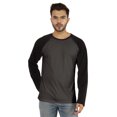 thumbnail image 1 of Inkmeso Men's Regular Fit Round Neck Shirt Solid Raglan Long Sleeve T-Shirts, 1 of 7