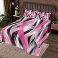 thumbnail image 2 of Erosebridal Geometric Stripe Coverlet Set King,Abstract Artwork Bedding Set,Geometry Lines Decor,Breathable,3 Pieces, 2 of 5