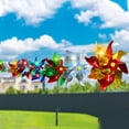 thumbnail image 4 of Roue Anti-Oiseaux la Brise Tourne Forte Réflexion Allongée Colorée Anti-Oiseaux Windmill pour l'Extérieur, 4 of 8