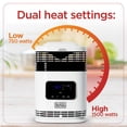 thumbnail image 4 of BLACK+DECKER Space Heater, 1500W Flameless Portable Heater with 12 Hour Timer, 4 of 7
