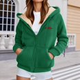 thumbnail image 1 of Chandails en Molleton à Capuche pour Femmes, Veste d'Hiver Douce avec Poches pour Sports Extérieurs Décontractés, 1 of 4