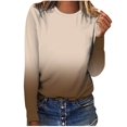 thumbnail image 1 of Hauts à Manches Longues pour Femmes T-Shirt Ample Imprimé Mode pour Femmes Blouse à Manches Longues Col Rond Hauts Décontractés T-Shirts à Manches Longues pour Femmes T-Shirts Longs pour Femmes T-Shirts pour Femmes Mode, 1 of 9