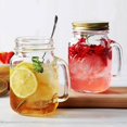 thumbnail image 3 of Nouvelle Tasse en Verre avec Poignée Couvercle Pot à Boire Tasse Transparente pour Thé Café, 3 of 6