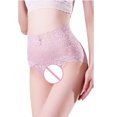 thumbnail image 4 of Culottes en Dentelle Aguichant Transparentes à Taille Mi-Haute pour Femmes, 4 of 9