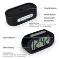 thumbnail image 3 of DEBGFS LCD Digital Alarm Clock with Snooze Function and Backlight - Large Screen Big Bold Numbers Desk Digital Alarm Clock with Silicone Protective Cover  Battery Powered,black, 3 of 7