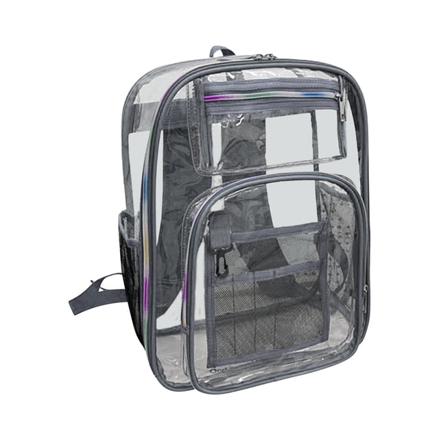 EGNMCR Transparent Backpack, Transparent Mini Backpack Beach Bag Backpack Transparent Jelly Bag Travel items