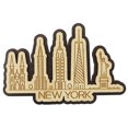 thumbnail image 5 of Printtoo Souvenir Plusieurs Monuments de New York Gravés Aimant de Réfrigérateur en Bois Cadeau, 5 of 5