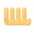 thumbnail image 3 of Decodeary 4PCS/6PCS New Portable Storage Hanger ABS Plastic Hook Self Towel Hanger for Kitchen Bathroom Yellow 1Set, 3 of 6