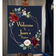 thumbnail image 2 of Darling Souvenir MADE WITH LOVE PersonalizedWelcomeSignFor Baptism,Painted RosesParty Supplies Great For Your Celebrations- 18x 12, 2 of 5