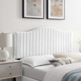 thumbnail image 1 of Modway Brielle Channel Tufted Performance Velvet Full/Queen Headboard in White, 1 of 11