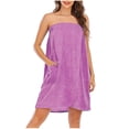 thumbnail image 1 of Women Robe, Plus Size Soft House Coat for Women, Casual Lightweight Bathrobe for Lounge, Comfy Solid Color Robe for Home, 1 of 9