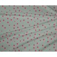 thumbnail image 4 of oneOone Polyester Lycra Fabric Dot & Flower Floral Printed Fabric 1 Yard 56 Inch Wide, 4 of 4