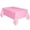 Pink, variant on Large Plastic Rectangle Table Cover Cloth Wipe Clean Disposable 6ft x 4.5ft Party Tablecloth in Black White Blue Red Sky Blue