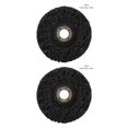 thumbnail image 2 of QualitChoice Sanding Wheel Polishing Paint Rust Grinding Inner Hole Tools for Angle Grinder Wood Metal Buffing Car Accessories #100 black 2Set, 2 of 6