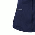 thumbnail image 3 of Hauts de Sarrau à Col en V pour Femmes, Doux, Extensibles, Résistants aux Plis, Uniforme Médical d'Infirmière avec 3 Poches, Confortable et Léger, Tunique d'Uniforme de Travail, Hauts de Clinique, Vêtements pour Aidantes, Bleu Marine, 3 of 4