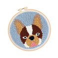 thumbnail image 1 of Punch Needle Kit DIY Needlework Knitting Embroidery Yarn Print Pattern Animal Dog Embroidery for Adult Kid Starter D, 1 of 9
