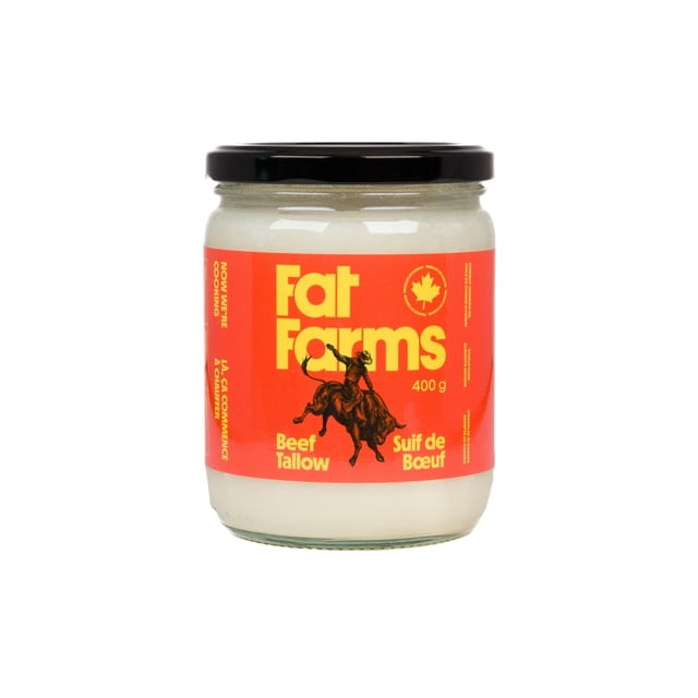 Fat Farms Beef Tallow, 400 Gram 500 Milliliter
