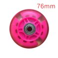 thumbnail image 2 of 2 Pcs Roue de Chaussure de Patinage Extérieure Pièce 2 Pcs Roulettes Antichoc pour Planche à Roulettes Hockey PU Roulettes Équipement de Sport Pièces de Remplacement Rose 76mm, 2 of 2
