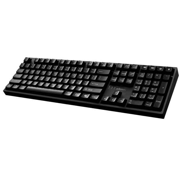 Clavier mécanique de bureau complet Zize Multi OS 2X en gros caractères