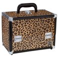 thumbnail image 1 of Caboodles 11.25 Inches Leopard Print Cosmetic Train Case with Mirror - 2 Tray, 1 of 2