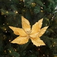 thumbnail image 1 of indoor christmas tree 1Pcs Christmas Tree Decoration Simulation Flower - Cloth Material Simulation Flower - Wedding/Party/Hall Scene Decoration - Holiday Gift outside christmas decorations, 1 of 6