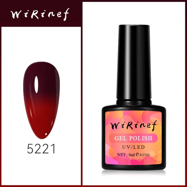 mtvxesu Nail Gel Color Changing Gel Nail Lacquer Temperature Change Gel Nail Lacquer Soak Gel Polishing Nail Art Sky Collection Gradient Nails For Nail Art DIY Home Sale