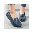 thumbnail image 5 of Innerwin Mocassins pour Femmes à Enfiler Ballerines Basses Légères Chaussures Bateau Bout Rond Marche Bleu Foncé 8.5, 5 of 5