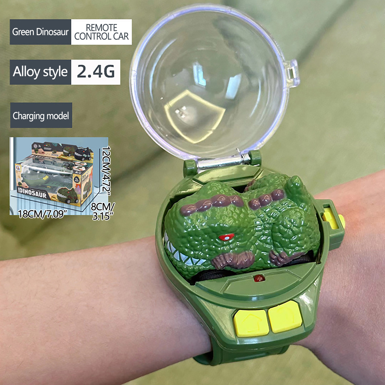 Green Mini Children'S Watch Remote Control Car