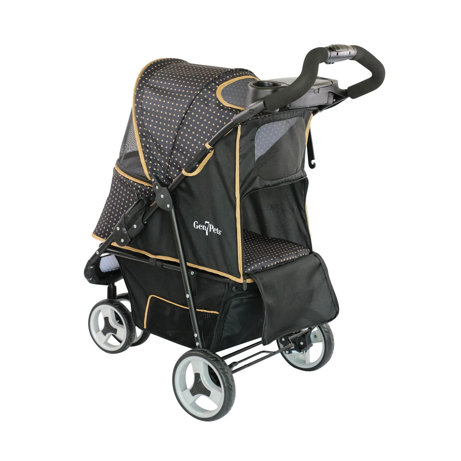 Poussette pour animal domestique (chien et chat) Promenade de Gen7Pets - Pépite d’or